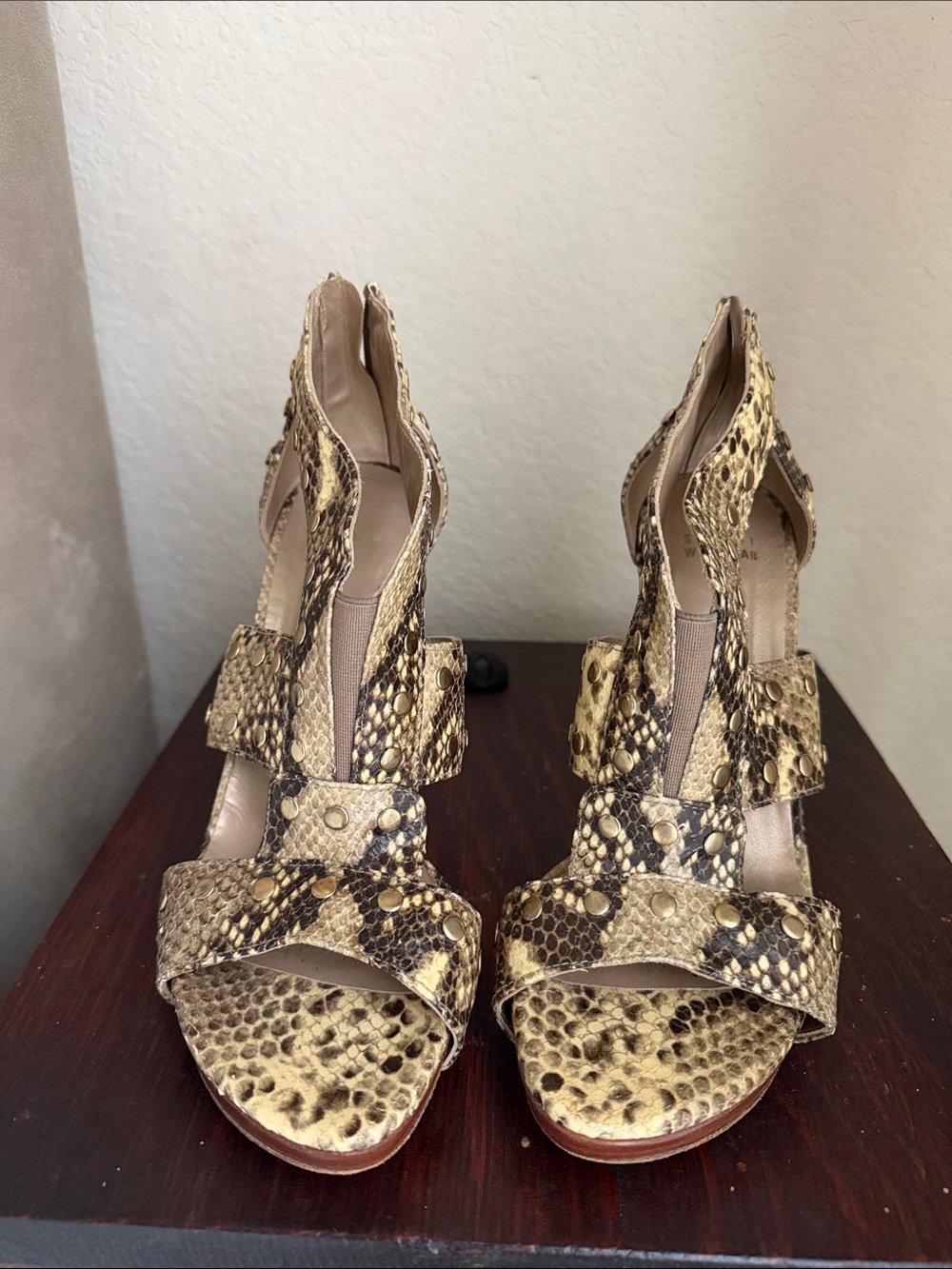 Stuart Weitzman python heels - purchased in Paris. Only worn a few times!